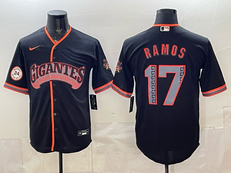 2026 Men Nike San Francisco Giants #17 Ramos black Game MLB Jersey 06240023->san francisco giants->MLB Jersey
